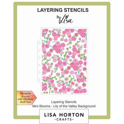 Lisa Horton Crafts Layering Stencils - Lily Of The Valley Background